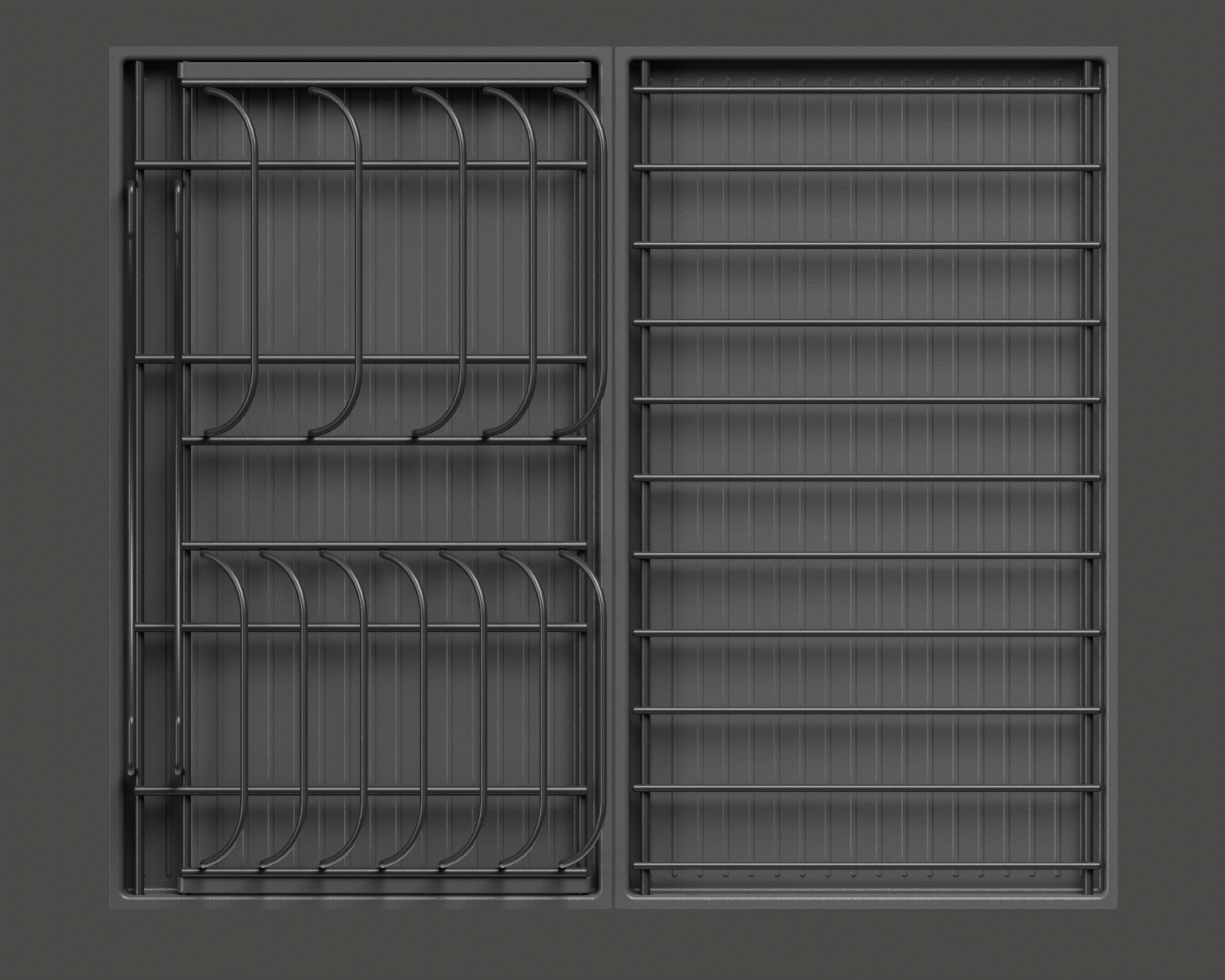 Сушка выдвижная Ф14 Дайнинг Агент 600 мм крепление к фасаду Kessebohmer | официальный магазин